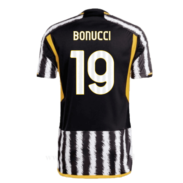 Tanie Koszulki Piłkarskie Juventus 2023-2024 BONUCCI #19 Główna Stroje Piłkarskie
