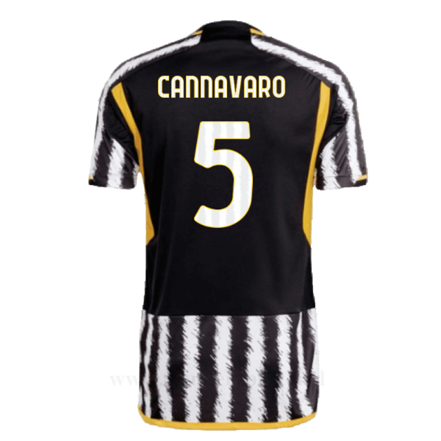 Tanie Koszulki Piłkarskie Juventus 2023-2024 CANNAVARO #5 Główna Stroje Piłkarskie