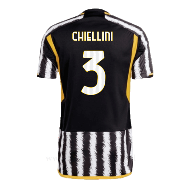 Tanie Koszulki Piłkarskie Juventus 2023-2024 CHIELLINI #3 Główna Stroje Piłkarskie