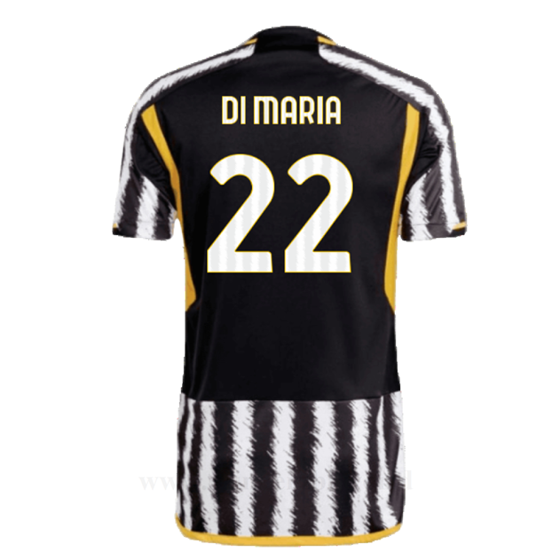 Tanie Koszulki Piłkarskie Juventus 2023-2024 DI MARIA #22 Główna Stroje Piłkarskie
