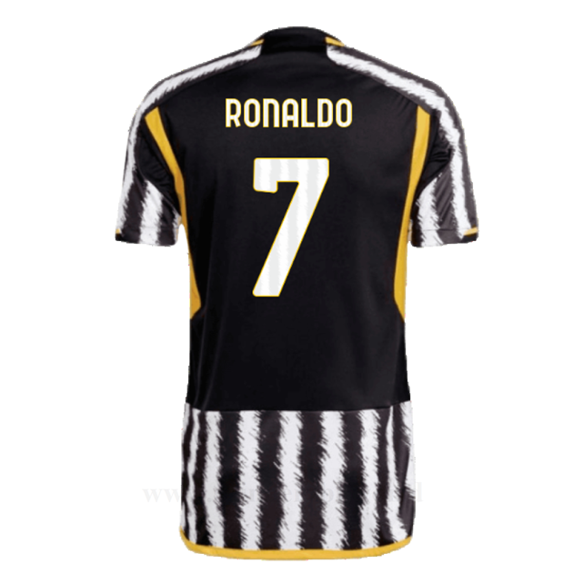 Tanie Koszulki Piłkarskie Juventus 2023-2024 RONALDO #7 Główna Stroje Piłkarskie