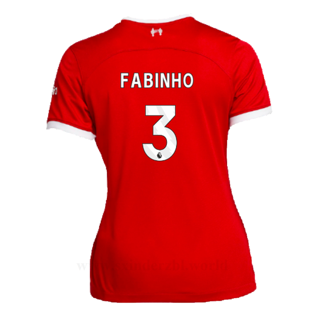 Tanie Koszulki Piłkarskie Liverpool 2023-2024 Kobiety FABINHO #3 Główna Stroje Piłkarskie